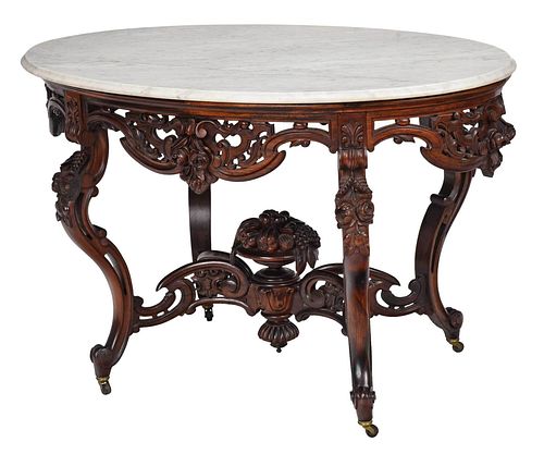 AMERICAN ROCOCO REVIVAL CARVED 372a88