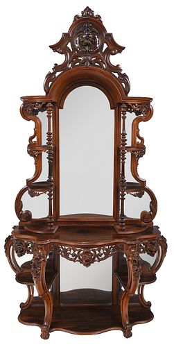 AMERICAN ROCOCO REVIVAL CARVED 372a89