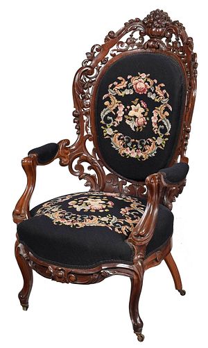 AMERICAN ROCOCO REVIVAL CARVED 372a8d
