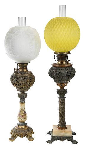 TWO GILT METAL RETICULATED BANQUET 372a99
