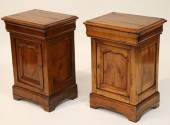 PAIR LOUIS PHILIPPE STYLE CHERRY BEDSIDE