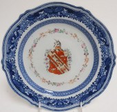 6 CHINESE EXPORT ARMORIAL PLATES, 18TH