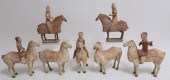 COLLECTION OF HAN STYLE EQUESTRIAN FIGURESThree