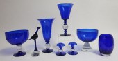 PAIRPOINT COBALT BLUE GLASS COLLECTIONTwo