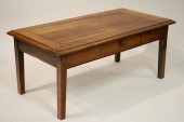 CHERRY ONE DRAWER COFFEE TABLE, REPURPOSED