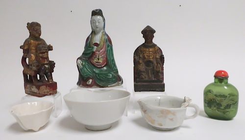7 CHINESE OTHER ITEMS2 carved 3733c3