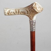 WOLF HUNT STAG CANE20th Century- Large