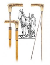 HORSE MEASURE CANE Ca 1920 L Shaped 373891