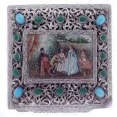 ITALIAN SILVER AND ENAMEL PAINTED 3738d5