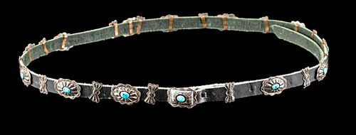 20TH C NAVAJO SILVER TURQUOISE 371636