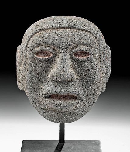 HANDSOME AZTEC STONE FACE OF MANPre Columbian  371734
