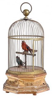SINGING BIRDS IN CAGE AUTOMATONContinental,