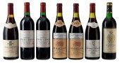 SEVEN BOTTLES ASSORTED FRENCH RED WINESOne