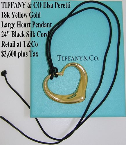 TIFFANY CO 18K YELLOW GOLD LARGE 37216a