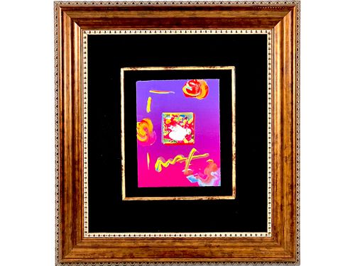 PETER MAX B 1937 HAND SIGNED MIXED 372394