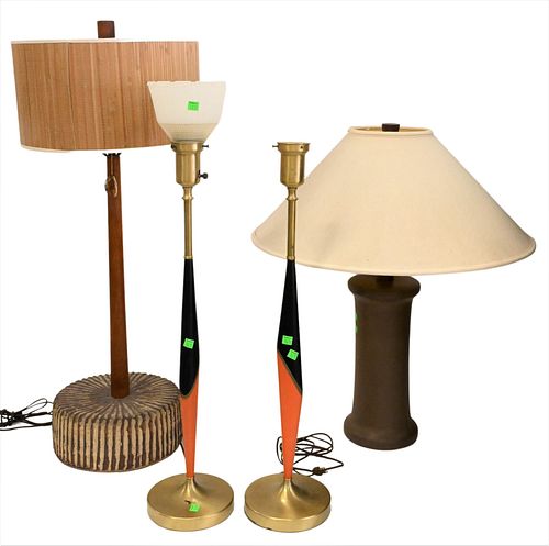 FOUR TABLE LAMPSFour Table Lamps  374d02
