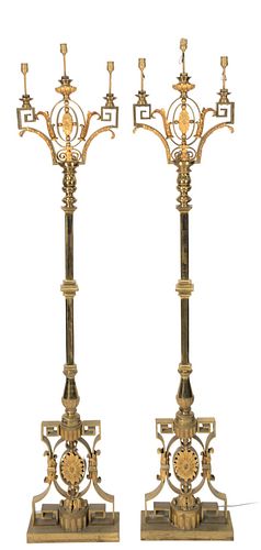 A PAIR OF FRENCH GILT BRONZE AND 374ee8
