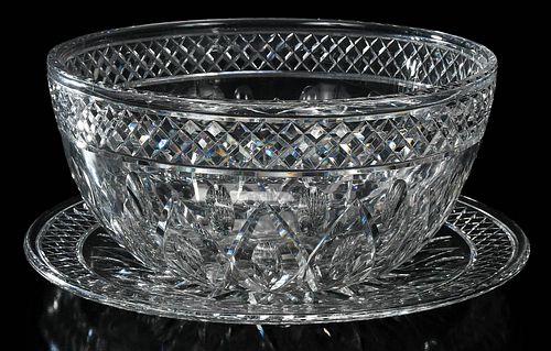 PAIRPOINT CUT GLASS PUNCH BOWL
