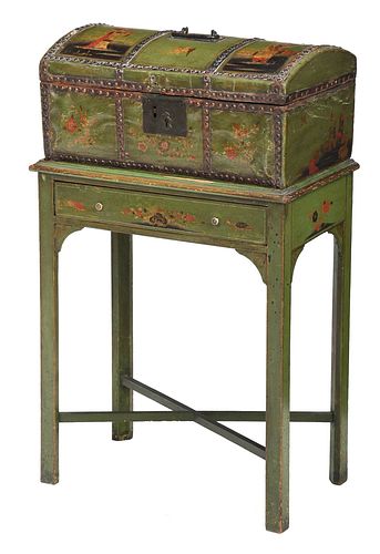 CHINOISERIE PAINTED AND PARCEL 37507a