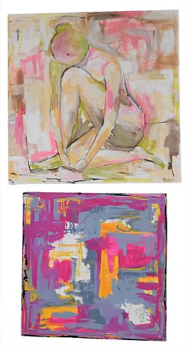 TWO PIECE CONTEMPORARY ART LOTTwo 3752d6