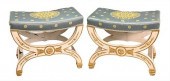 A PAIR OF NEOCLASSICAL STYLE PARCEL GILT 3759ae