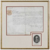 KING GEORGE III AND WILLIAM PITT SIGNED