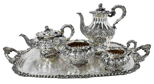 GEORGE IV ENGLISH SILVER FOUR PIECES 376117