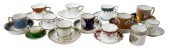 13 CONTINENTAL AND JAPANESE TEA CUPS