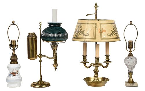 GROUP OF FOUR ASSORTED TABLE LAMPSContinental American  3762ee