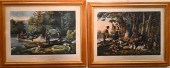 TWO CURRIER AND IVES LITHOGRAPHSTwo
