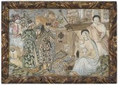 ADORATION OF THE MAGI FINE SILK EMBROIDERYprobably