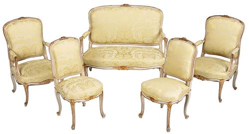 LOUIS XV PAINTED AND PARCEL GILT 374323