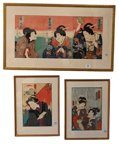 THREE FRAMED 19TH CENTURY JAPANESE 374416
