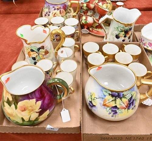 EIGHT BOX LOTS OF LIMOGES HAND