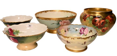 FIVE PIECE LIMOGES HAND PAINTED 374842