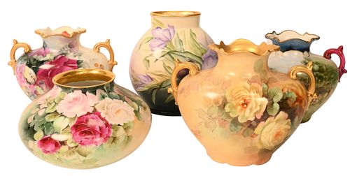 FIVE PIECE LIMOGES HAND PAINTED 37484b