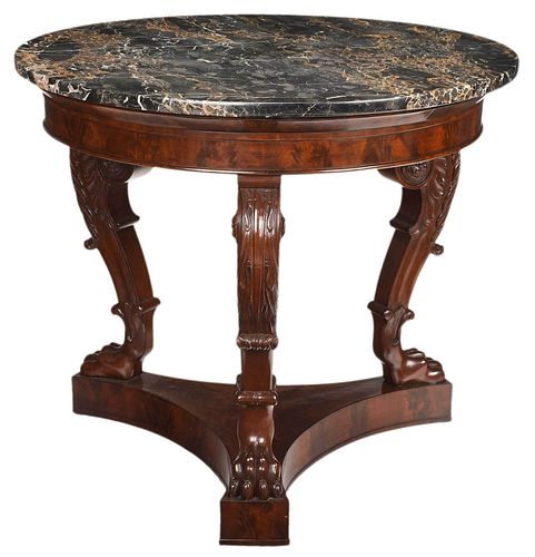 FINE CLASSICAL CARVED MAHOGANY 3749a2