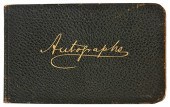 AUTOGRAPH BOOK WITH AUTHOR, POET, MUSICIAN