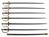 SIX CIVIL WAR SWORDS, MODEL 1840 NCOnon