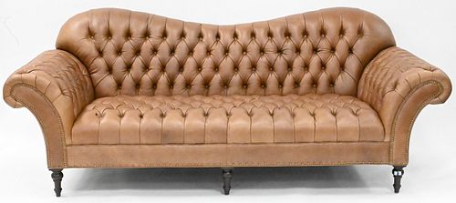 LEATHER UPHOLSTERED CHESTERFIELD 374b15
