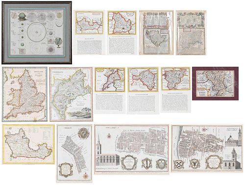 GROUP OF 14 MAPS OF GREAT BRITAIN  3774ae