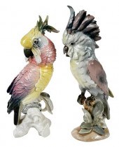 PAIR OF PORCELAIN BIRDSearly 20th century,