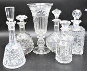 SIX PIECE GLASS GROUP, TO INCLUDE BACCARAT