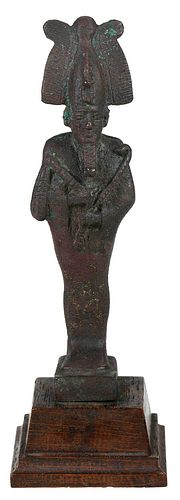EGYPTIAN PATINATED BRONZE OSIRIS 377f54