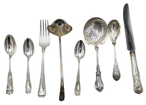 GROUP OF STERLING SILVER AND PLATED 378055