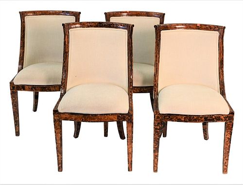 SET OF FOUR SIDE CHAIRS HAVING 3782bd
