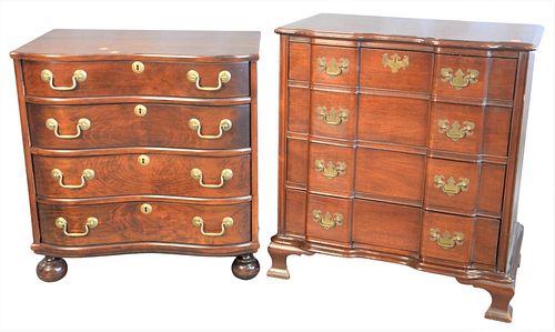 TWO MAHOGANY CHESTS TO INCLUDE 3789c3