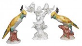 PAIR OF COCKATOOS AND BLANC DE CHINE