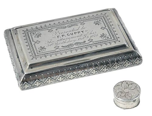 WHITING STERLING BOX AND SILVER 3763f2