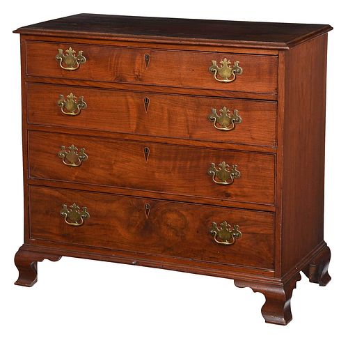 AMERICAN CHIPPENDALE INLAID WALNUT 376a42